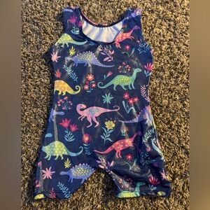 Girls gymnastics dance leotard shorts